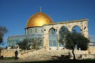 Mosque of the dome of the rock in Jerusalem. The shrine of the Muslim world is a mosque with a dome  by Michael Semenov thumbnail