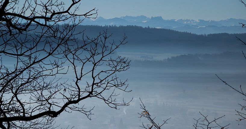 Uitzicht op de Zwitserse Alpen van Tanja Voigt