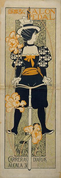 Alexandre de Riquer, Salon Pedal, 1897 van Atelier Liesjes