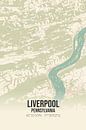 Vintage map of Liverpool (Pennsylvania), USA. by MyCityPoster thumbnail
