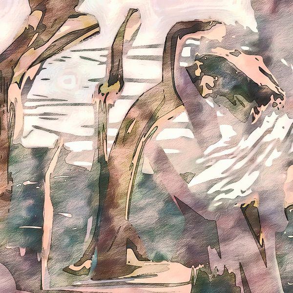 Joy - Expressionist Meditation Art II by FRESH Fine Art