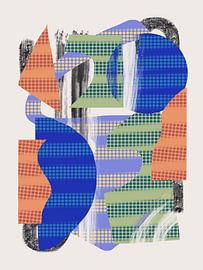 Vibrant Geometric Shapes With Layered Patterns by Little Dean