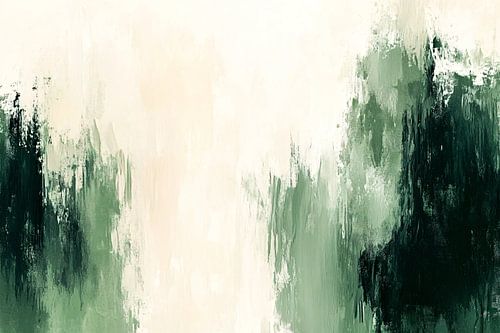 Moderne abstracte groene kunst