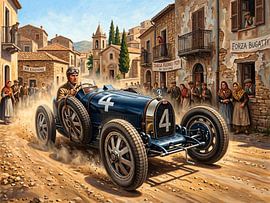 Giulio Foresti im Bugatti T35B von DeVerviersBelgium