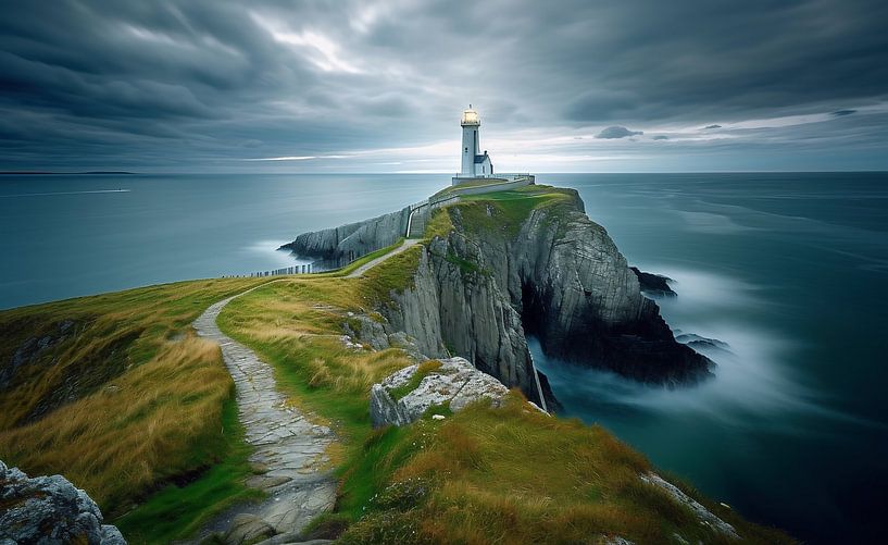 Vuurtoren in Nieuw-Zeeland van fernlichtsicht