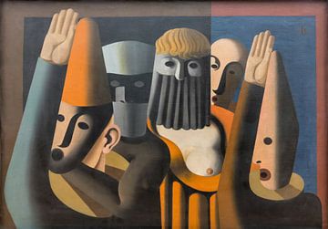 Heinrich Hoerle - Le carnaval sur Peter Balan