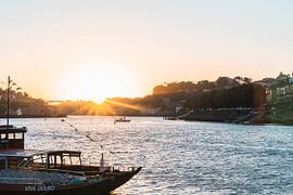 Setting sun in Porto by Bastiaan’s shop