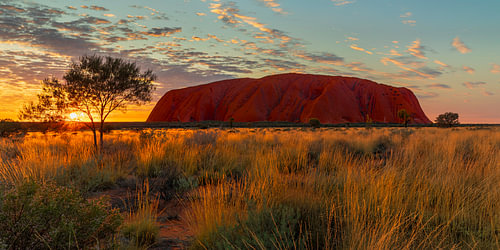 Sonnenaufgang am Uluru