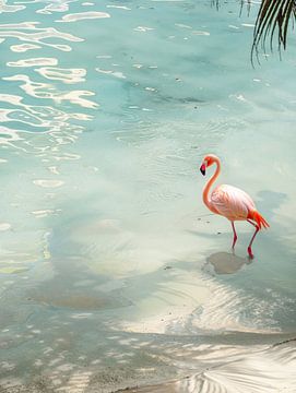 Roze Flamingo van Studio Allee