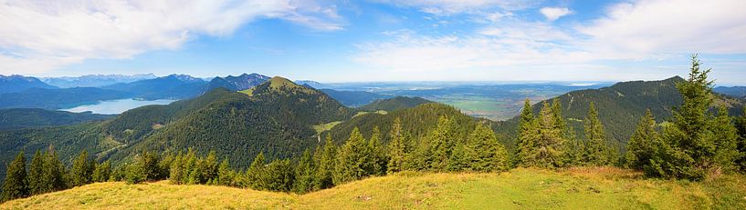 view from Hirschhornl mountain to Bavarian alps by SusaZoom