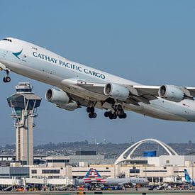 Cathay Pacific Cargo Boering 747-8 vrachtvliegtuig. van Jaap van den Berg
