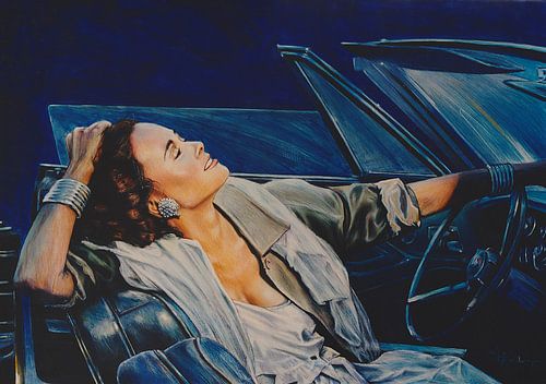 Lady in Cadillac by Frans Mandigers