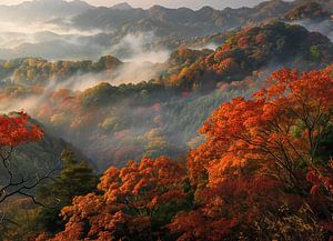 Mystik der Berge im Herbstlicht
