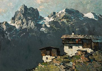 Oskar Mulley, Ferme de montagne, vers 1930 sur Atelier Liesjes