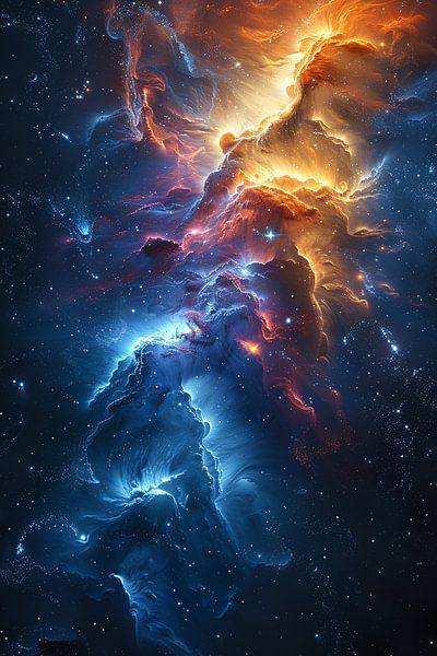 Nevel in Kosmische Verfstroken van Art & Soul Creations