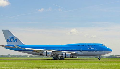 KLM Boeing 747 airplane at Schiphol Airport by Sjoerd van der Wal Photography