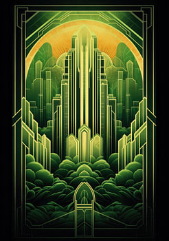 Art Deco Kunstdruk Poster Print Muurkunst