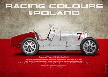 Race kleuren Polen van Theodor Decker