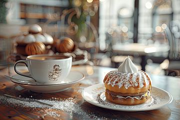 eine Tasse Kaffee oder Cappuccino von Egon Zitter