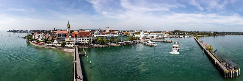 Friedrichshafen Bodenmeer Panorama van Uwe Ulrich Grün