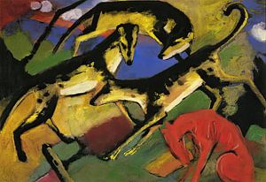 Franz Marc - Spielende Hunde