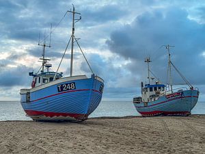 Fischerboote am Strand