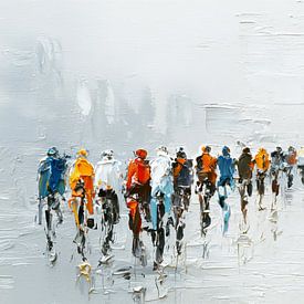 Peloton in fan | cyclists | Tour de France by Lauren Wilde