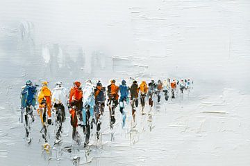 Peloton in fan | cyclists | Tour de France