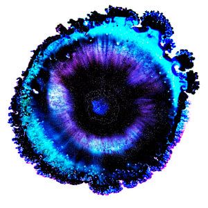 Alcohol inkt Dark blue and purple metallic