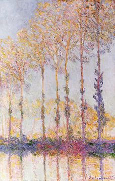 Claude Monet,Poplars on the banks of the Epte River