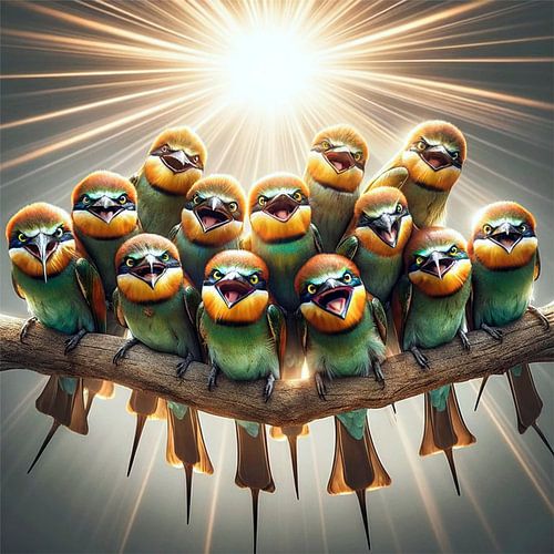The Bee-eaters’ Sun Concert by Eric Nagel