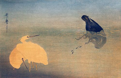 U naar Shirasagi door Utamaro Kitagawa