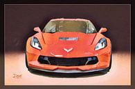 Chevrolet Corvette van JiPé digital artwork thumbnail