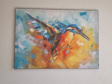 Customer photo: Kingfisher Painting by Jos Hoppenbrouwers