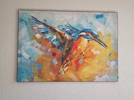 Ijsvogel schilderij