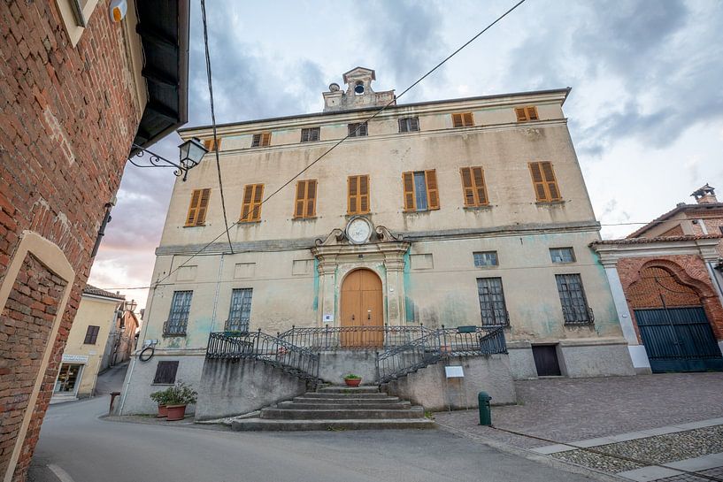 Old town hall of Mombaruzzo in Piedmont, Italy by Joost Adriaanse