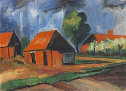 Max Pechstein, Rode Huizen, 1922