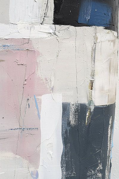 Abstract minimalistisch schilderij van een piano van Art & Soul Creations