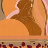 Élégance sereine : Illustration d'une femme qui s'abandonne sous le soleil ou la lune sur MadameRuiz