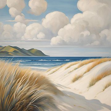 Duinen Blond Schilderij van ComfortQ