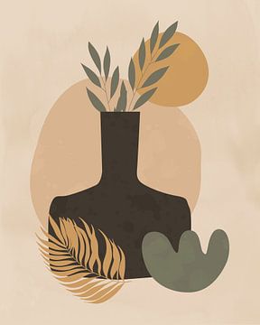 Minimalistisch stilleven van een vaas van Tanja Udelhofen