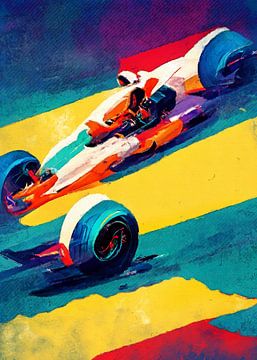 Course de Formule 1 art sportif #formule sur JBJart Justyna Jaszke