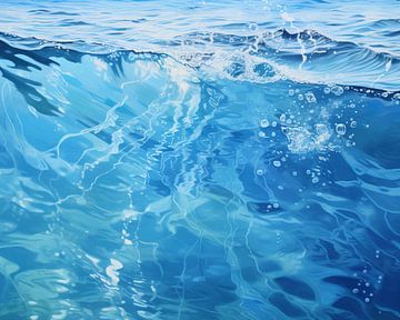 Wasser | Blau Wasserkunst von De Mooiste Kunst