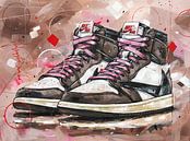 Nike Air Jordan 1 retro high Travis Scott peinture. par Jos Hoppenbrouwers Aperçu