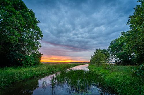 Rivier de Hunze in Drenthe
