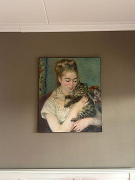 Klantfoto: Vrouw met Kat, Auguste Renoir