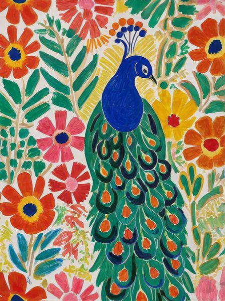 Pauw Stijl Henri Matisse van TOAN TRAN