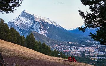 Rundle vom Aussichtspunkt Banff von Graham Forrester