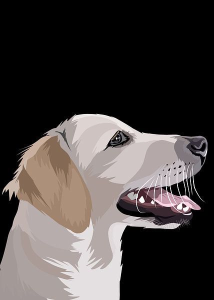 Pet dog in vector by IHSANUDDIN .