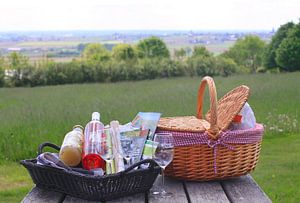 Een picknick in de buitenlucht van Judith van Bilsen